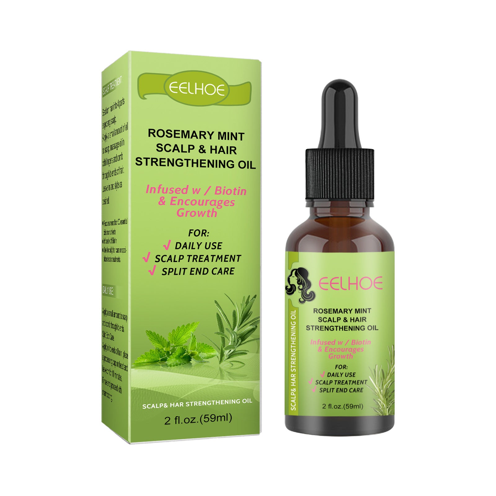 Rosemary Mint Hair Growth Fluid Scalp Massage Rosemary Mint Hair Growth Fluid Scalp Massage